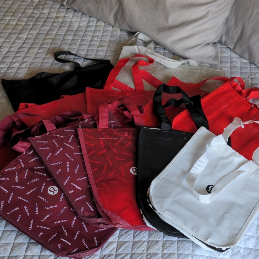 Lululemon Reusable Tote Bags Set NEW